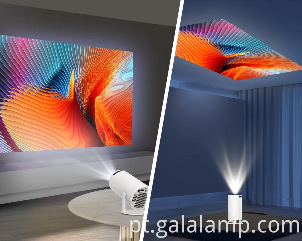 4K 1080P Suporte portátil Wifi6 Bluetooth 5.0 Android 12 Projector